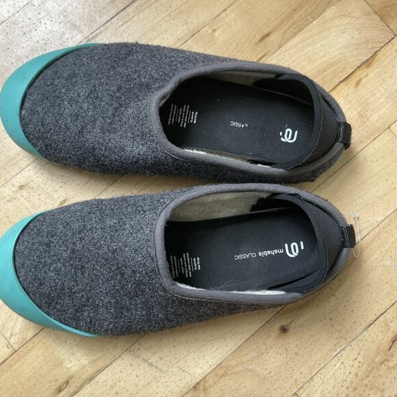 Mahabi Curve Slippers/Shoes Gray Wool Size EU 39 US Women's 8-8.5 - Picture 1 of 10